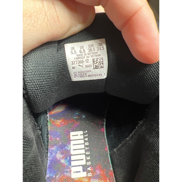 PUMA MB1 MB.01 Lo Low Team Color Black White LaMelo Ball 377368-12 Mens Size 6.5 - Picture 6 of 7